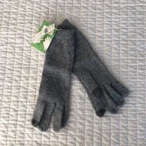 NWT Anthropologie Long Gray Gloves with Touchscreen Finger!